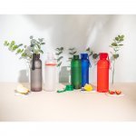 CARGNIN. Squeeze esportiva em PET 100% reciclado, com acabamento fosco (600 mL)