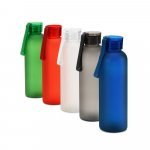 CARGNIN. Squeeze esportiva em PET 100% reciclado, com acabamento fosco (600 mL)