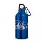 LANDSCAPE METTALIC. Garrafa esportiva em alum&iacute;nio com acabamento met&aacute;lico (400 mL) - Azul royal