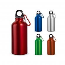 LANDSCAPE METTALIC. Garrafa esportiva em alum&iacute;nio com acabamento met&aacute;lico (400 mL)