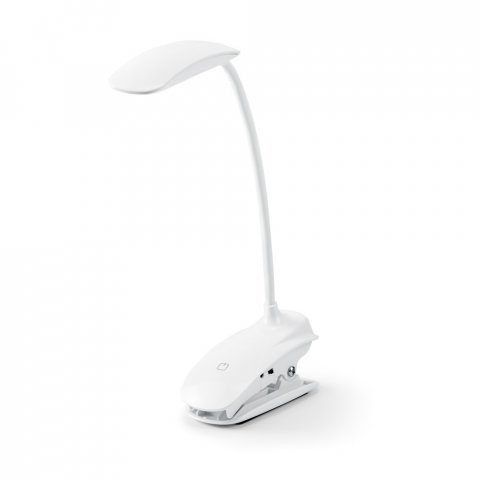 NEZBIT. Lumin&aacute;ria de mesa port&aacute;til em ABS e com LED COB - Branco