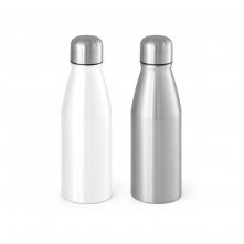 BILLY II. Squeeze para sublima&ccedil;&atilde;o em alum&iacute;nio com tampa em a&ccedil;o inox (500 mL)