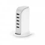 STEVEN. Esta&ccedil;&atilde;o de carregamento USB em ABS - Branco