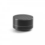 FLOREY II. Caixa de som com autonomia de 3h (400 mAh), em alum&iacute;nio 100% reciclado e ABS 100% reciclado - Preto