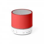 PERRY. Caixa de som com microfone em ABS - Vermelho