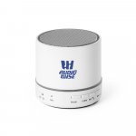 PERRY. Caixa de som com microfone em ABS - Branco