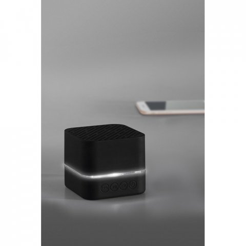EDISON BK. Caixa de som com autonomia de 2h (300 mAh) em ABS - Preto