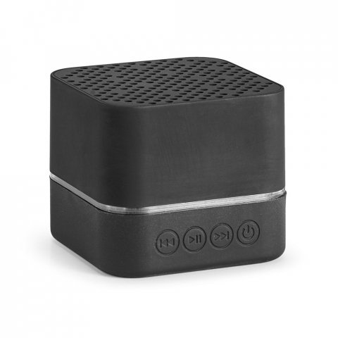 EDISON BK. Caixa de som com autonomia de 2h (300 mAh) em ABS - Preto