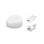 NEWTON II. Kit de adaptadores USB em ABS - Branco