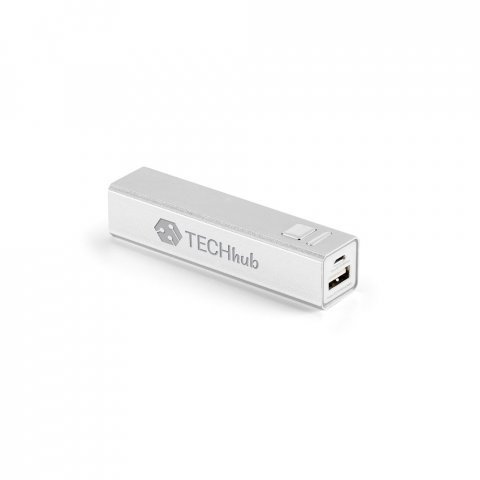 LEO 2.2. Bateria port&aacute;til em alum&iacute;nio (2.200 mAh) - Cromado satinado
