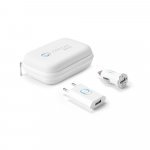 CAINE. Kit de adaptadores USB em ABS - Branco