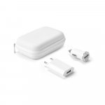 CAINE. Kit de adaptadores USB em ABS - Branco