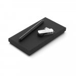 GLEISER. Conjunto esferogr&aacute;fica e pen drive - Preto