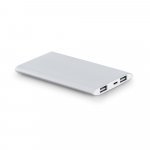 ZACK 7.2. Bateria port&aacute;til em alum&iacute;nio e bateria em l&iacute;tio 7.200 mAh - Cromado satinado