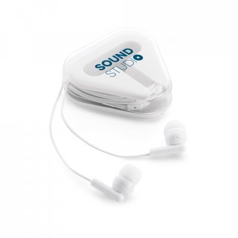 FARDAY. Fone de ouvido com cabo de 1,25 m - Branco