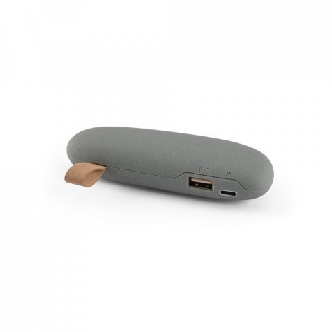 OMAR 2.0. Bateria port&aacute;til em ABS (2.000 mAh) - Cinza