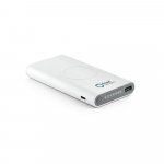 ALDRIN X. Bateria port&aacute;til por indu&ccedil;&atilde;o super-r&aacute;pido em ABS (10 000 mAh) - Branco