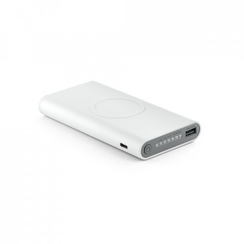 ALDRIN X. Bateria port&aacute;til por indu&ccedil;&atilde;o super-r&aacute;pido em ABS (10 000 mAh) - Branco