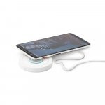 HYPER. Carregador por indu&ccedil;&atilde;o super-r&aacute;pido em ABS e silicone (15W) - Branco