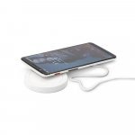 HYPER. Carregador por indu&ccedil;&atilde;o super-r&aacute;pido em ABS e silicone (15W) - Branco