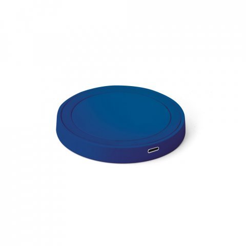 HYPER. Carregador por indu&ccedil;&atilde;o super-r&aacute;pido em ABS e silicone (15W) - Azul royal