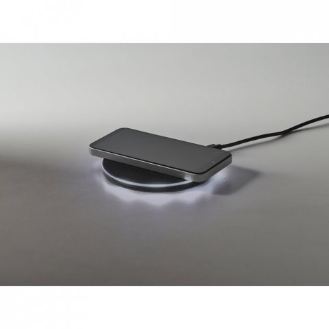 BURNELL BK. Carregador por indu&ccedil;&atilde;o super-r&aacute;pido em ABS (15W) - Preto
