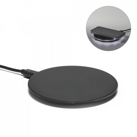 BURNELL BK. Carregador por indu&ccedil;&atilde;o super-r&aacute;pido em ABS (15W)