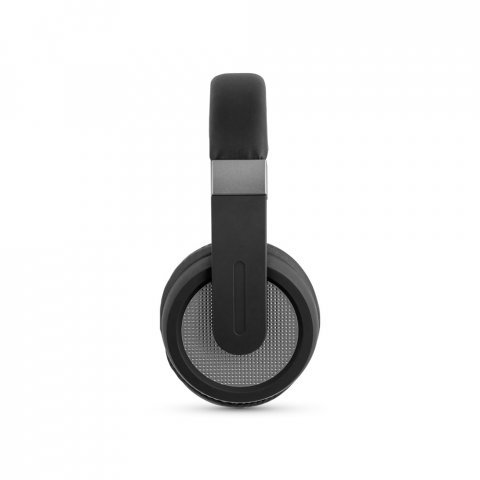 HOPPER. Fones de ouvido wireless com autonomia de 12h (300 mAh) e microfone, em ABS E PU - Chumbo