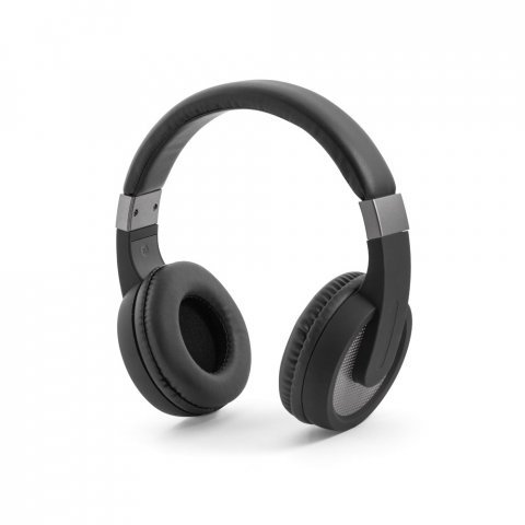 HOPPER. Fones de ouvido wireless com autonomia de 12h (300 mAh) e microfone, em ABS E PU - Chumbo