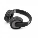 HOPPER. Fones de ouvido wireless com autonomia de 12h (300 mAh) e microfone, em ABS E PU - Chumbo