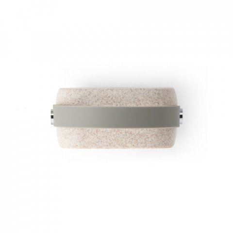 PIYON. Caixa de som port&aacute;til com autonomia de 4h30 (500 mAh), em fibra de palha de trigo e ABS - Natural