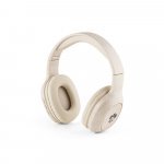MARCONI. Fones de ouvido wireless dobr&aacute;veis com autonomia de 13h (400 mAh), em fibra de palha de trigo e ABS - Natural