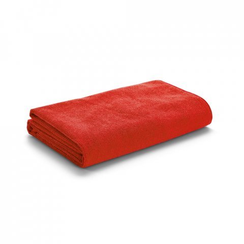 CALIFORNIA. Toalha de praia em microfibra (250 g/m&sup2;) - Vermelho
