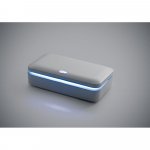GERMOUT. Caixa esterilizadora UV com carregador wireless Fast em ABS e PC - Branco