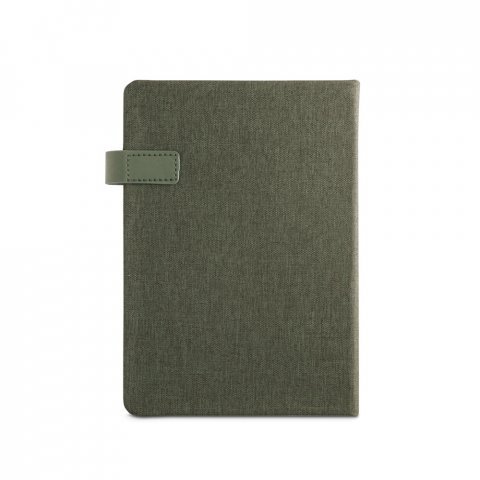 ANDRESEN A5. Agenda em PET reciclado (100% rPET) - Verde escuro