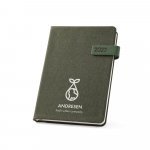 ANDRESEN A5. Agenda em PET reciclado (100% rPET) - Verde escuro