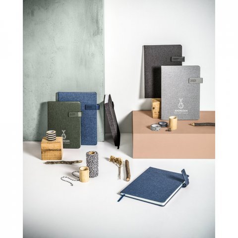 ANDRESEN A5. Agenda em PET reciclado (100% rPET)