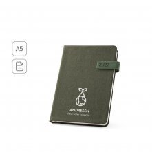 ANDRESEN A5. Agenda em PET reciclado (100% rPET)