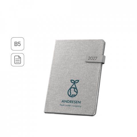ANDRESEN B5. Agenda em PET reciclado (100% rPET)