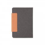 TAGORE A5. Agenda A5 em pele (58% reciclada) - Preto