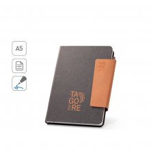 TAGORE A5. Agenda A5 em pele (58% reciclada)