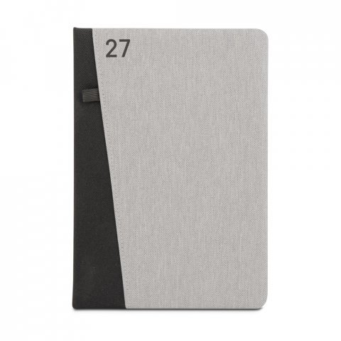 LARSSON B5. Agenda B5 em PET reciclado (100% rPET) - Cinza