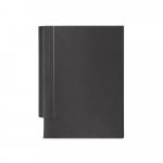 AUSTEN A5. Agenda A5 em PU (58% reciclado) e PET reciclado (100% rPET) 300D - Cinza claro