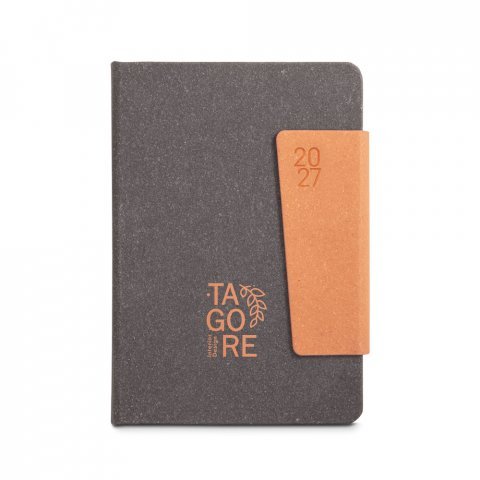 TAGORE B5. Agenda B5 em pele reciclada - Preto