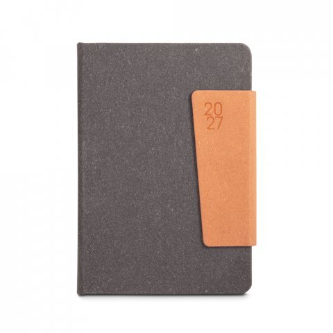TAGORE B5. Agenda B5 em pele reciclada - Preto