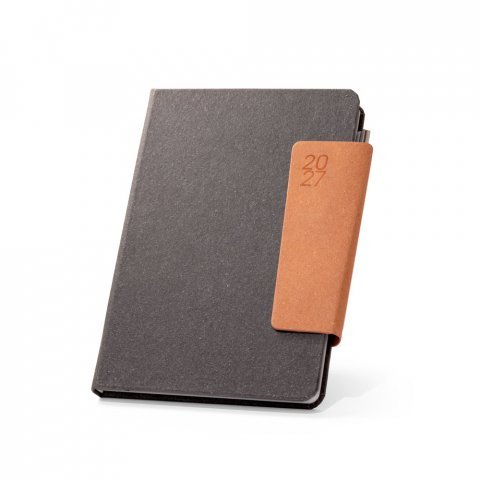 TAGORE B5. Agenda B5 em pele reciclada - Preto