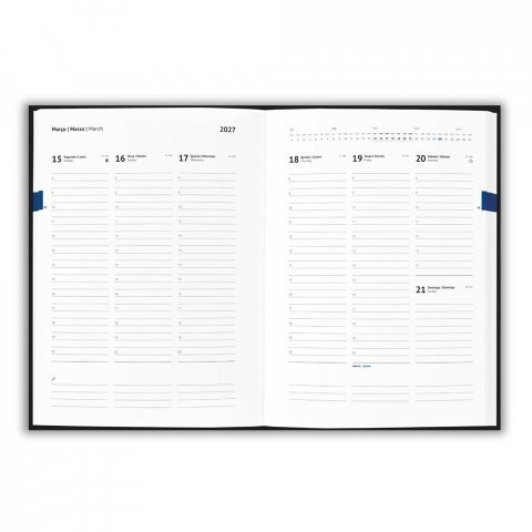 TAGORE B5. Agenda B5 em pele reciclada