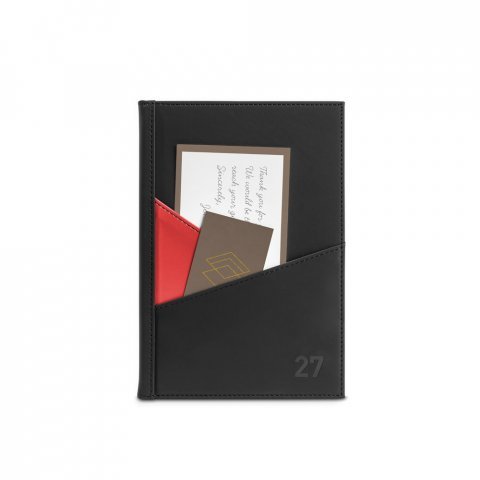 IBSEN A5. Agenda A5 em PU - Vermelho