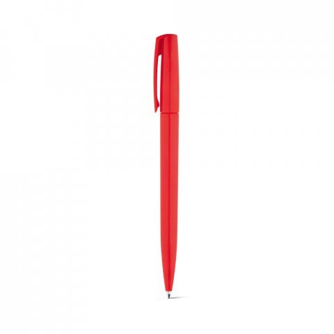 SALLY. Caneta esferogr&aacute;fica em ABS com acabamento brilhante e escrita em azul - Vermelho