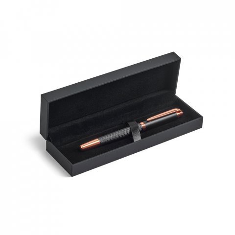 BLAZON. Caneta roller em metal com escrita em preto - Cobre